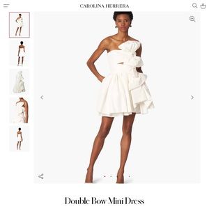 Carolina Herrera Silk Double Bow Mini